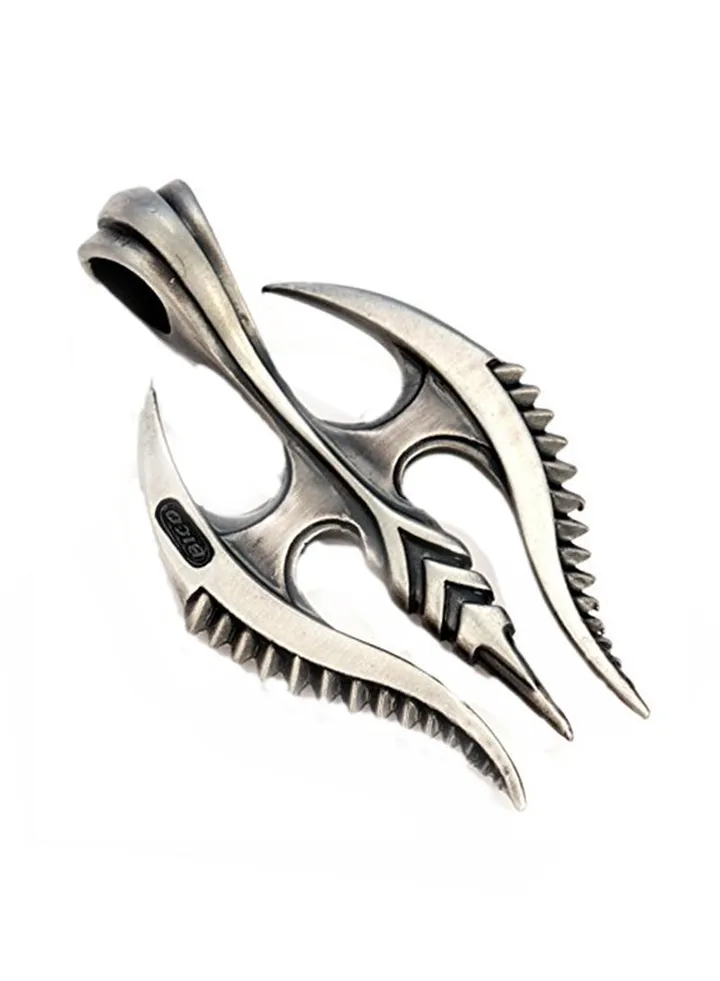 Silver Plated Basemetal Dragon Pendant