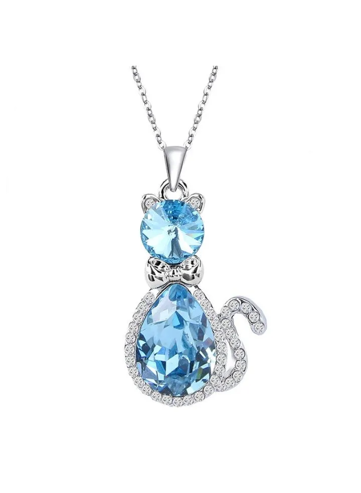Alloy Crystal Pendant Necklace