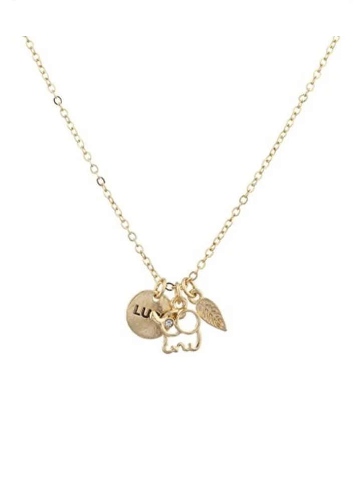 Brass Charm Necklace