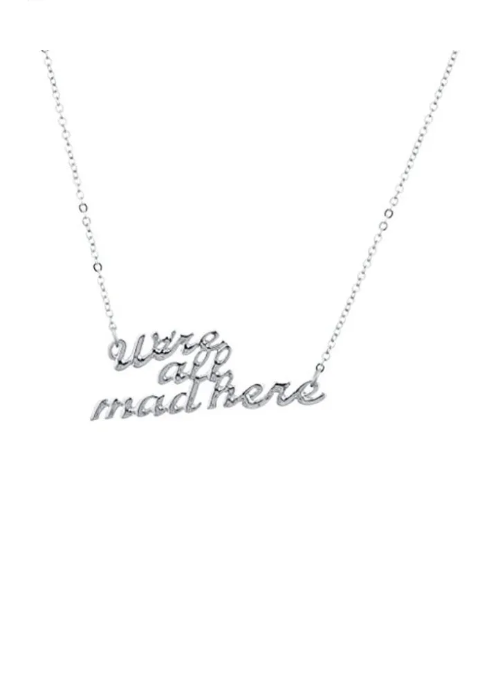 Silver Tone Brass Chain Necklace