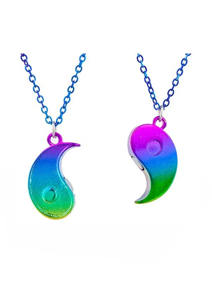 2-Piece Brass Pendant Necklace