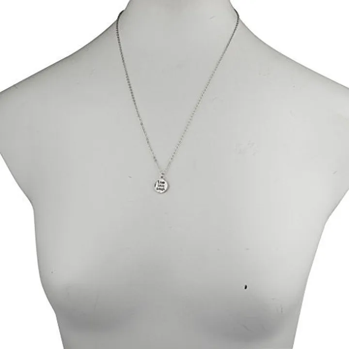Brass Live Laugh Love Pendant Necklace