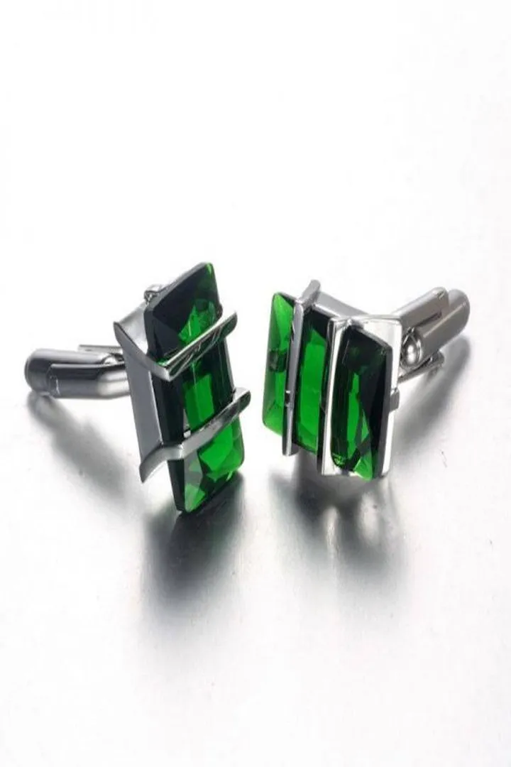 Crystal Studded Cufflinks