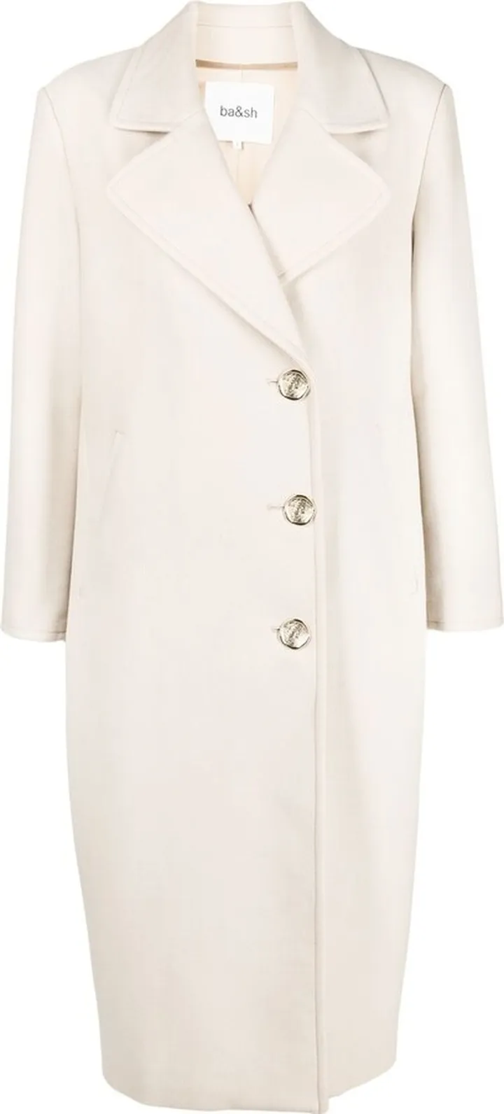 Kat cotton-wool long coat