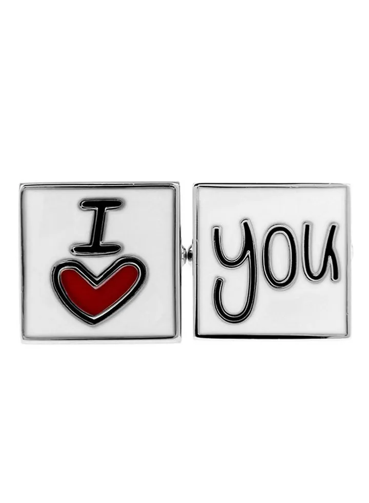 I love you Married Wedding Groom Square Cufflinks