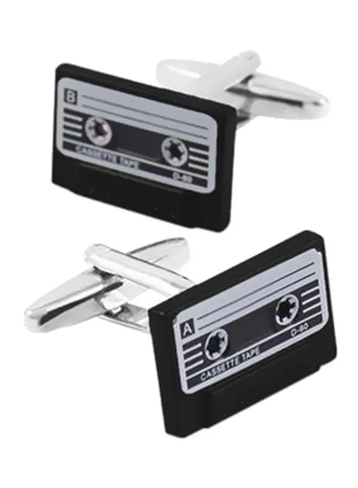 Stainless Steel Cassette Shaped Cufflinks