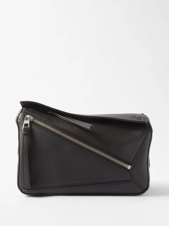 Puzzle Leather Belt Bag