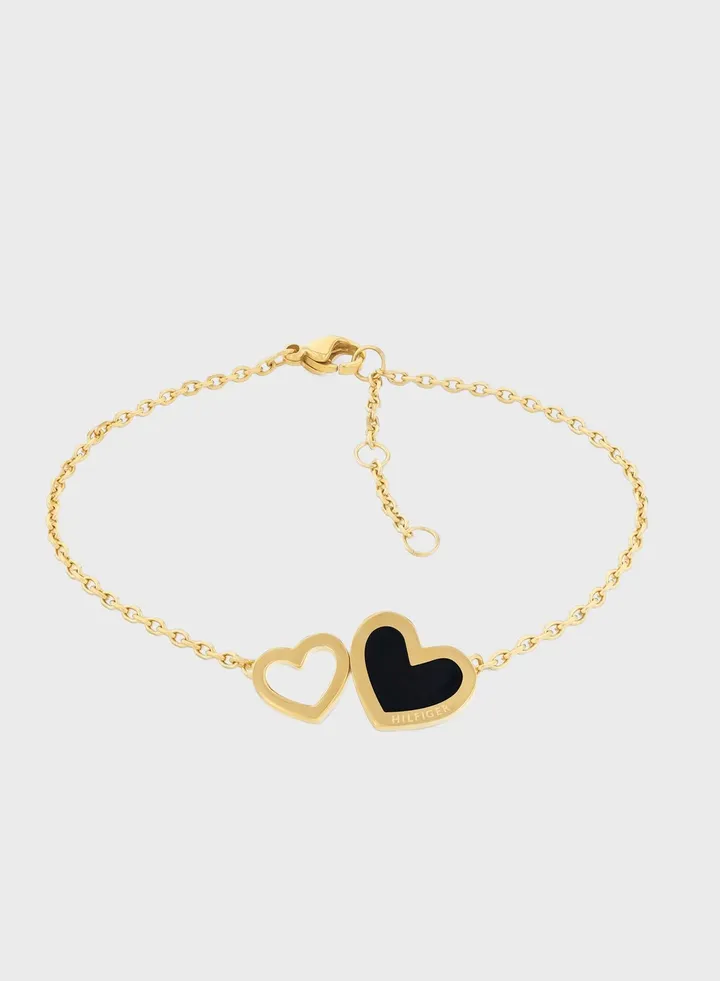 Enamel Hearts Bracelet