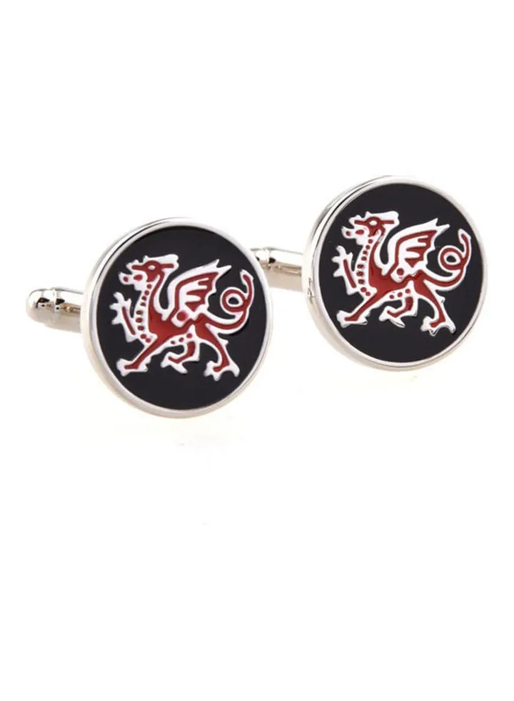 Copper Shirt Cufflinks Chinoiserie