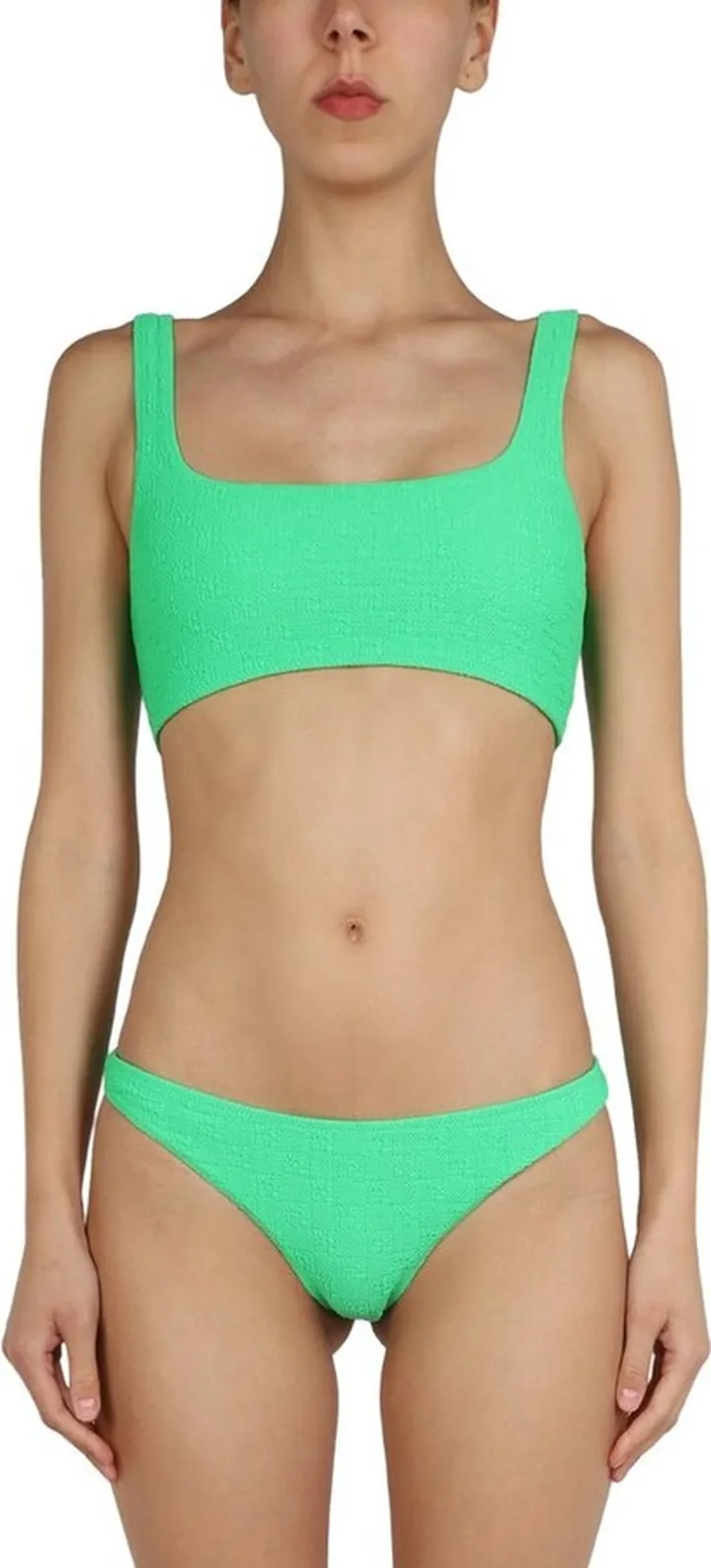 Alexander Wang Textured Logo Jersey Bikini Bottom