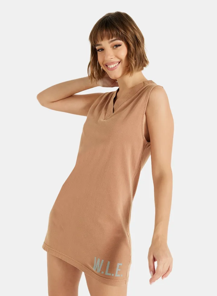 Eco-Friendly Loungewear Nightdress Light Brown