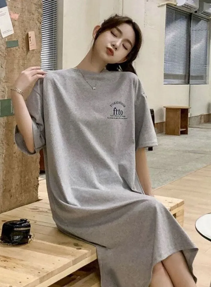 light loose mid length nightdress
