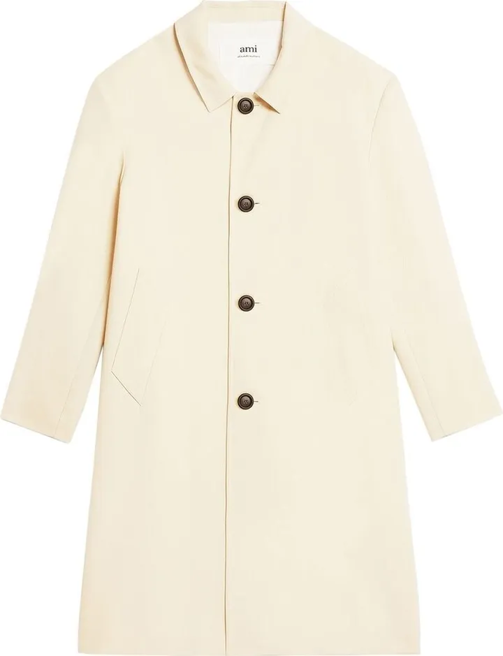 Virgin Wool Single-Breasted Coat
