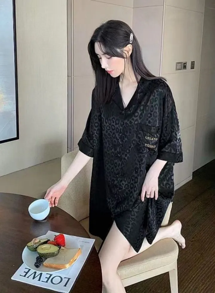 Jacquard Ice Silk Light Luxurious Premium Pajamas