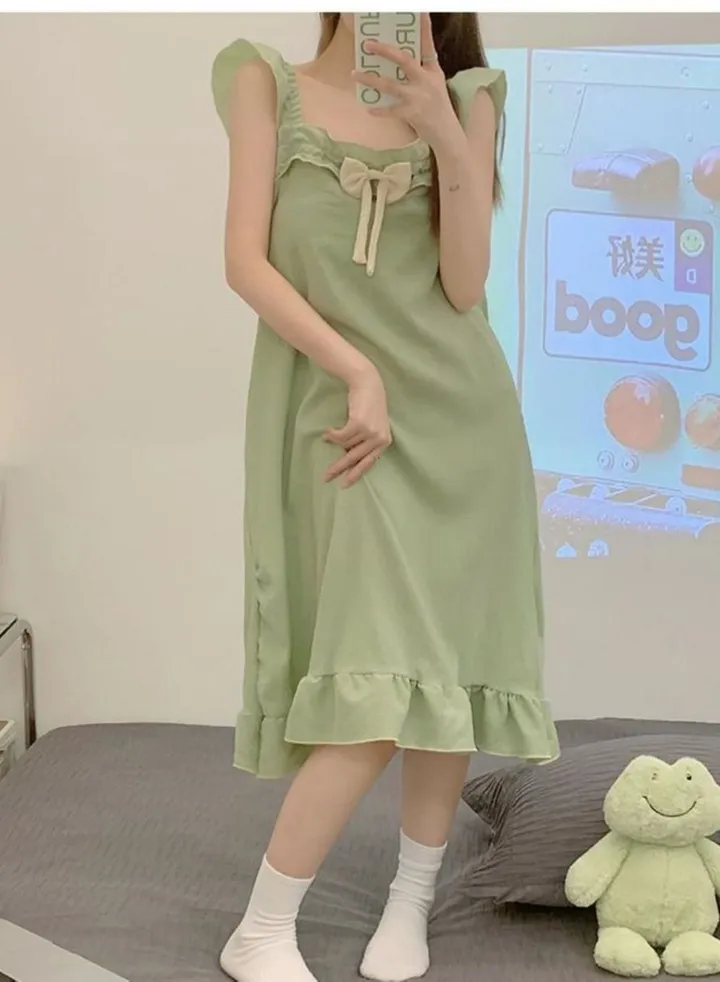 Bow Knot Sweet Camisole Pajamas