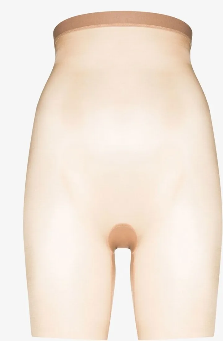 Neutral Skinny Britches High-Waisted Mid-Thigh Shorts