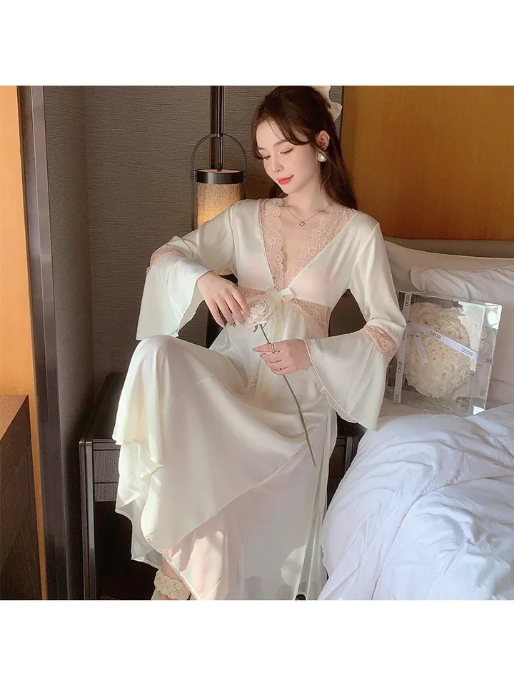 New Set Of Ice Silk Pajamas