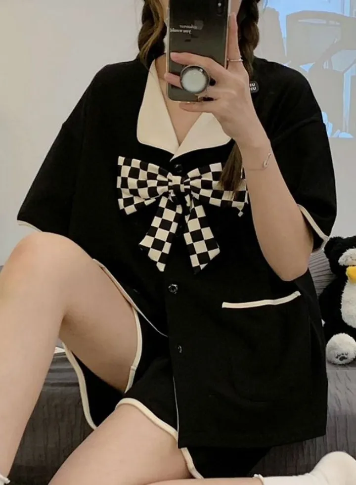 Korean version of sweet and cute cartoon home clothes