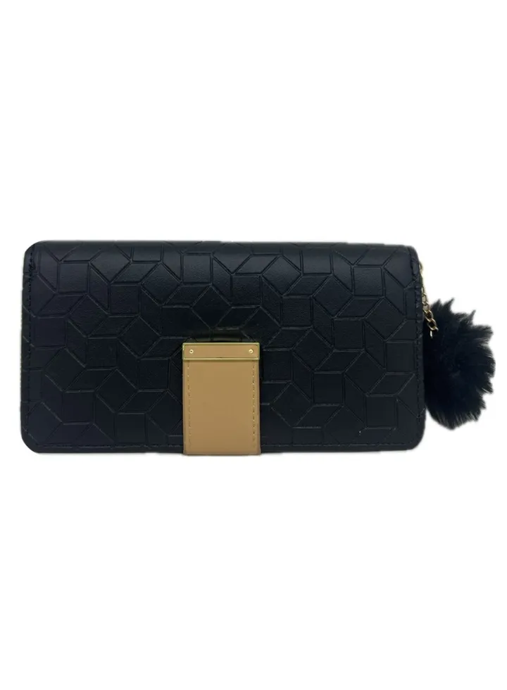 Flip Wallet For Women -Black