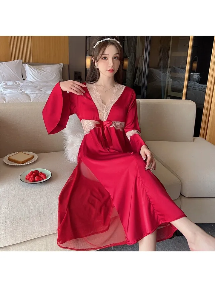 New Set Of Ice Silk Pajamas