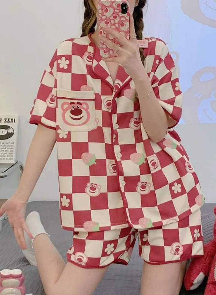Korean version of sweet and cute cartoon home clothes