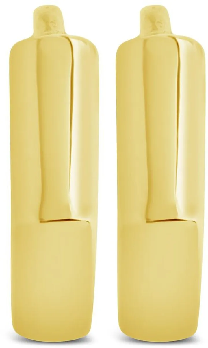 Polished Geo Micro Hoop Earrings