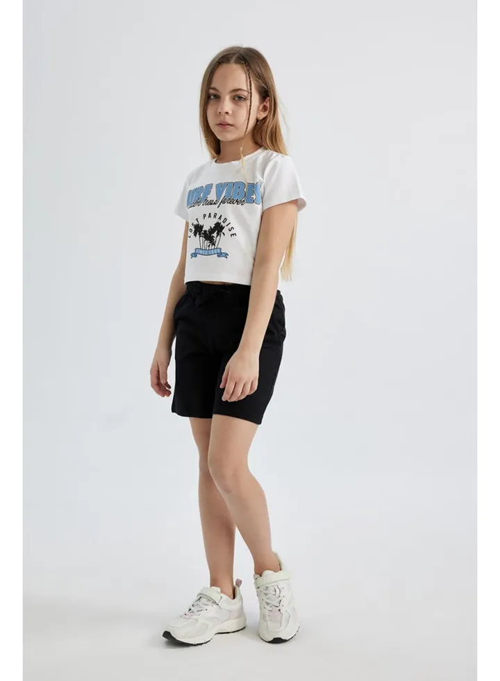 Girl Bermuda Knitted Shorts