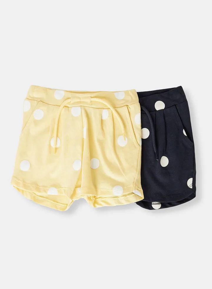 Girls Polka Dot Shorts (Pack of 2)