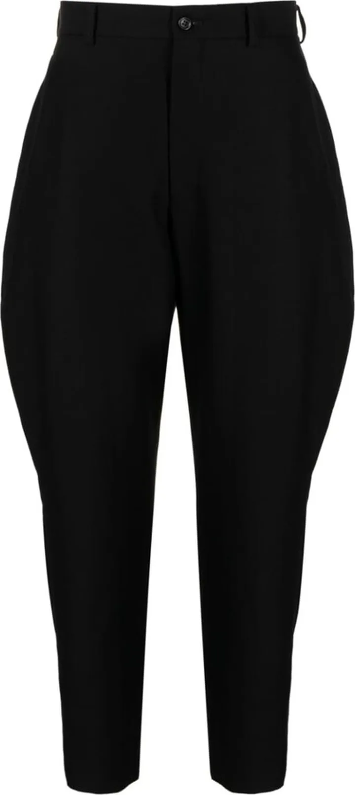 High-Waisted Tapered Trousers