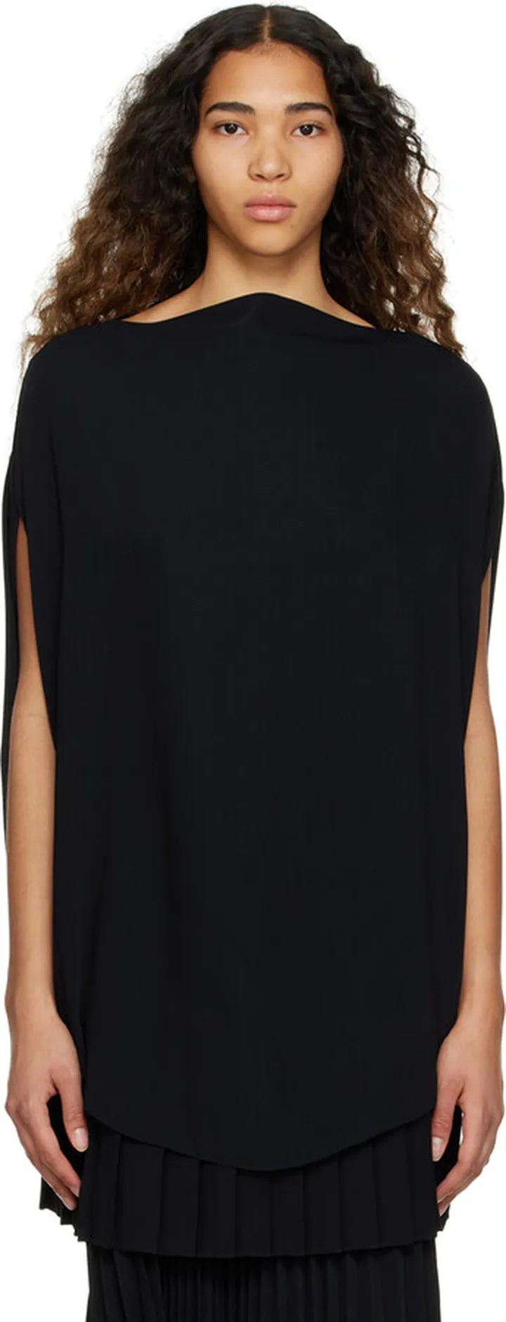 MM6 Maison Margiela Black Sleeveless Blouse