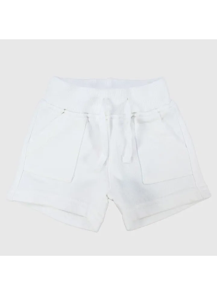 Unisex White Comfy Shorts
