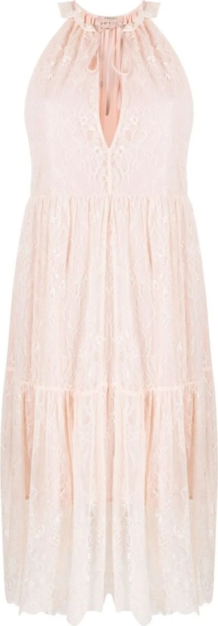 Lace-Overlay Sleeveless Dress