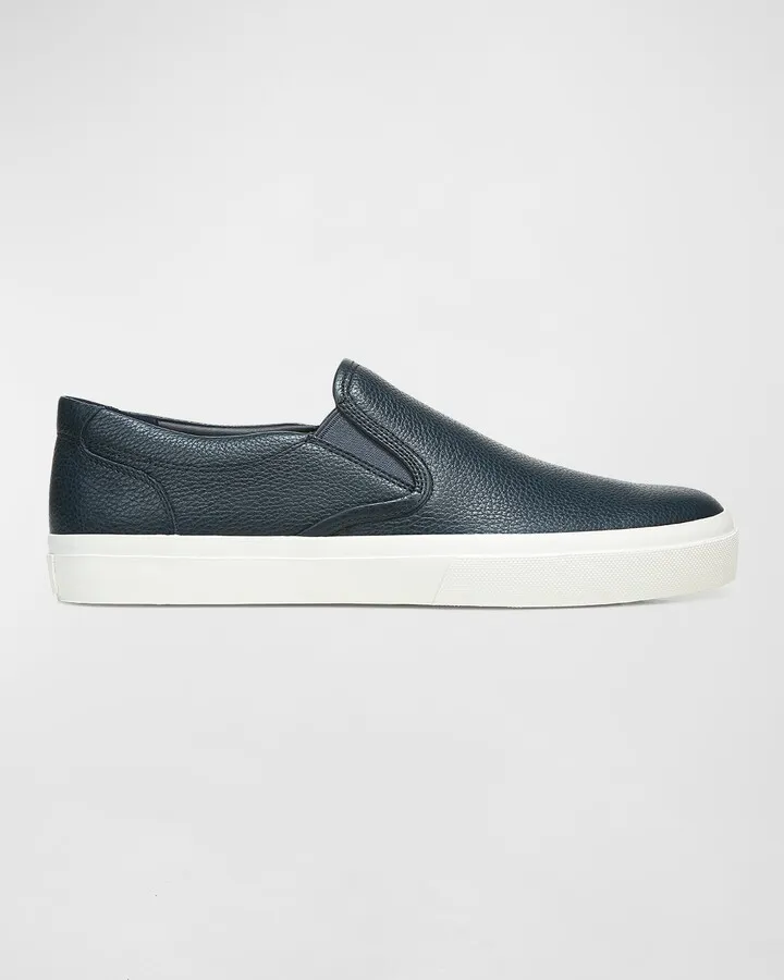 Men's Floyd-E Leather Low Top Slip-On Sneakers
