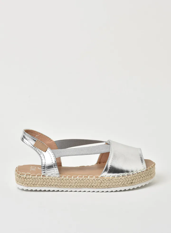 Women's Casual Espadrille Silver