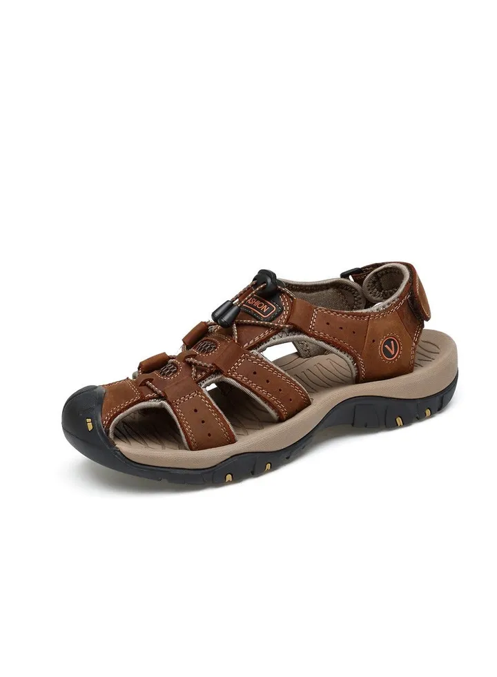 New Men's Hollow Out Breathable Outdoor Headband Sandals