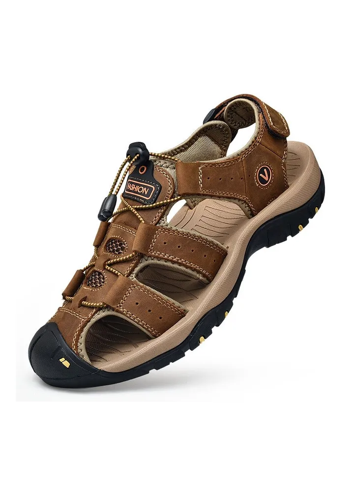 New Men's Hollow Out Breathable Outdoor Headband Sandals