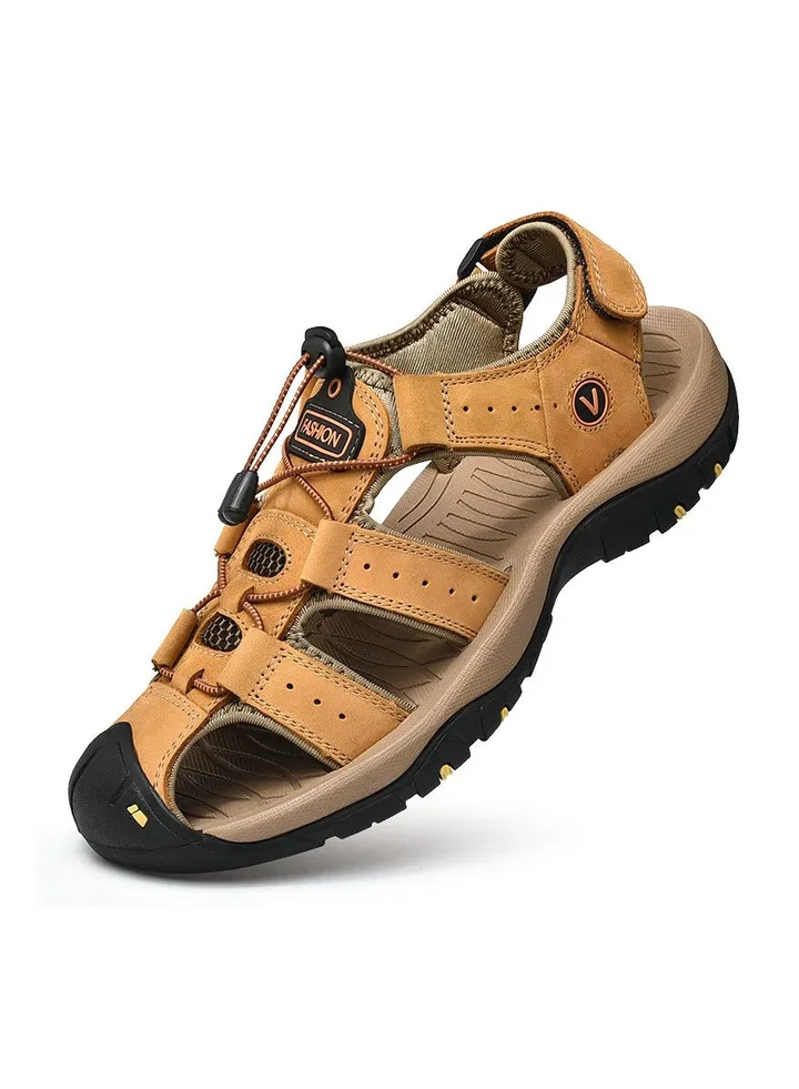 New Men's Hollow Out Breathable Outdoor Headband Sandals