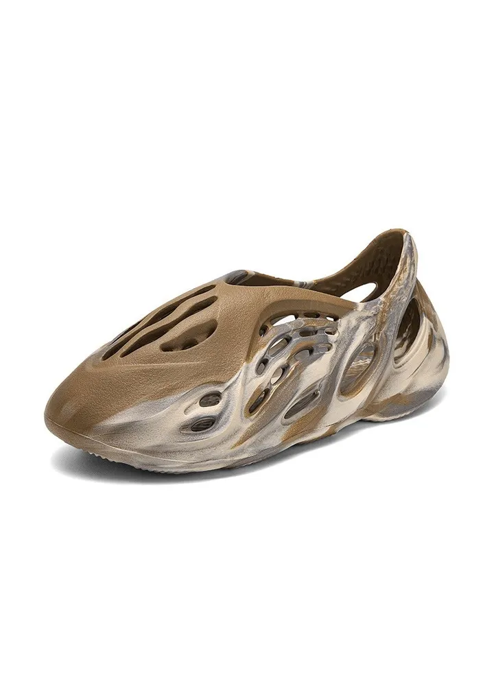 Ink Jet Hollow Breathable Casual Men's Baotou Sandals