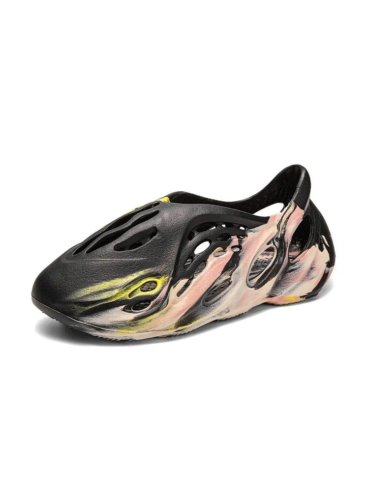 Ink Jet Hollow Breathable Casual Men's Baotou Sandals