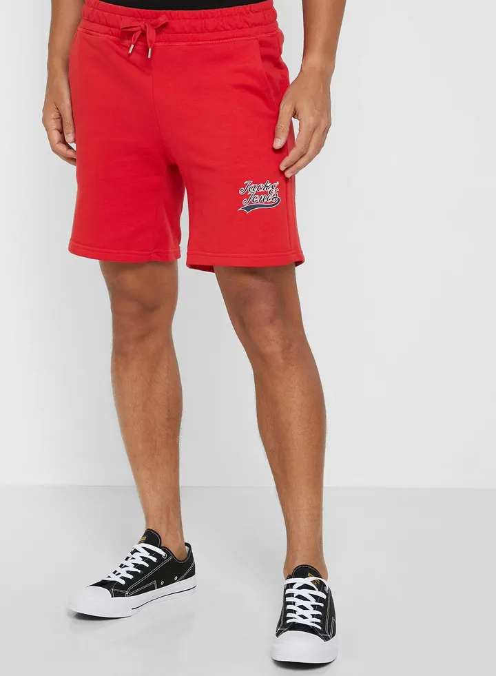 Slogan Casual Shorts