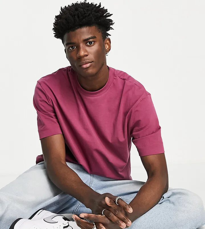 COLLUSION t-shirt in plum