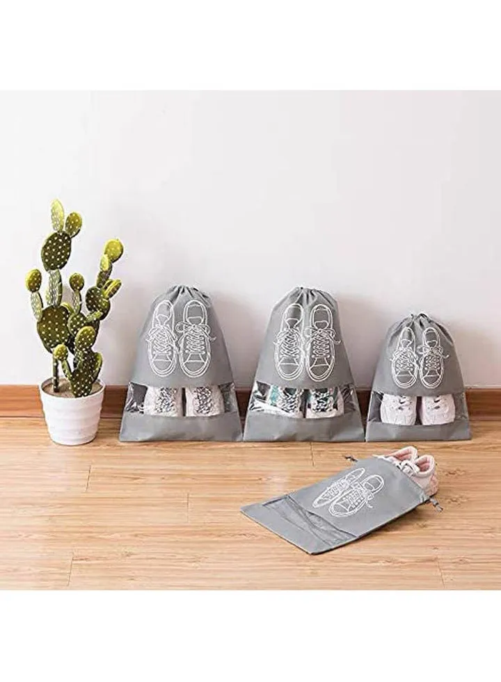 Printed Shoes Bag Grey