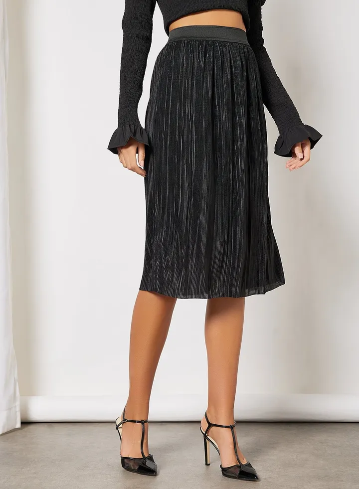 Plisse Skirt Black