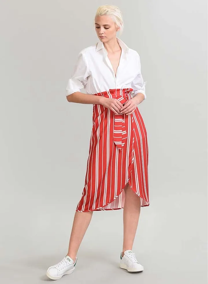 Casual Skirt Red/White