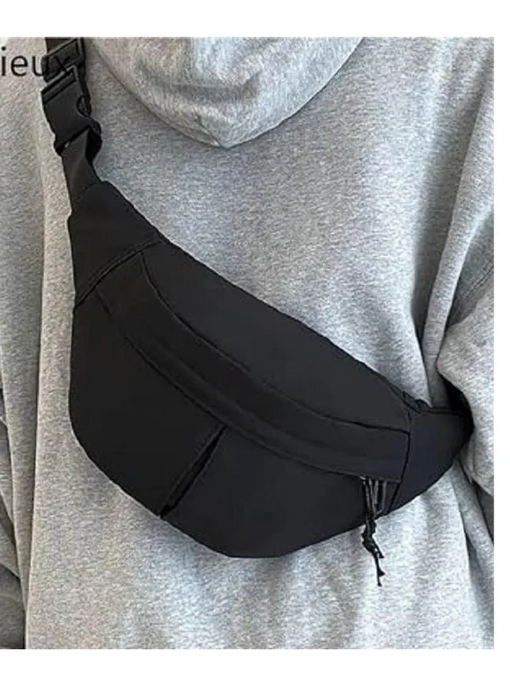 Waterproof waist bag, black