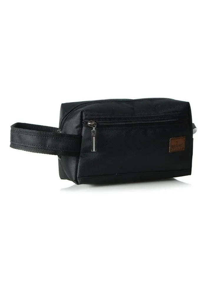 Brand Stores Clutch Canvas Black Bag - Brand Stores