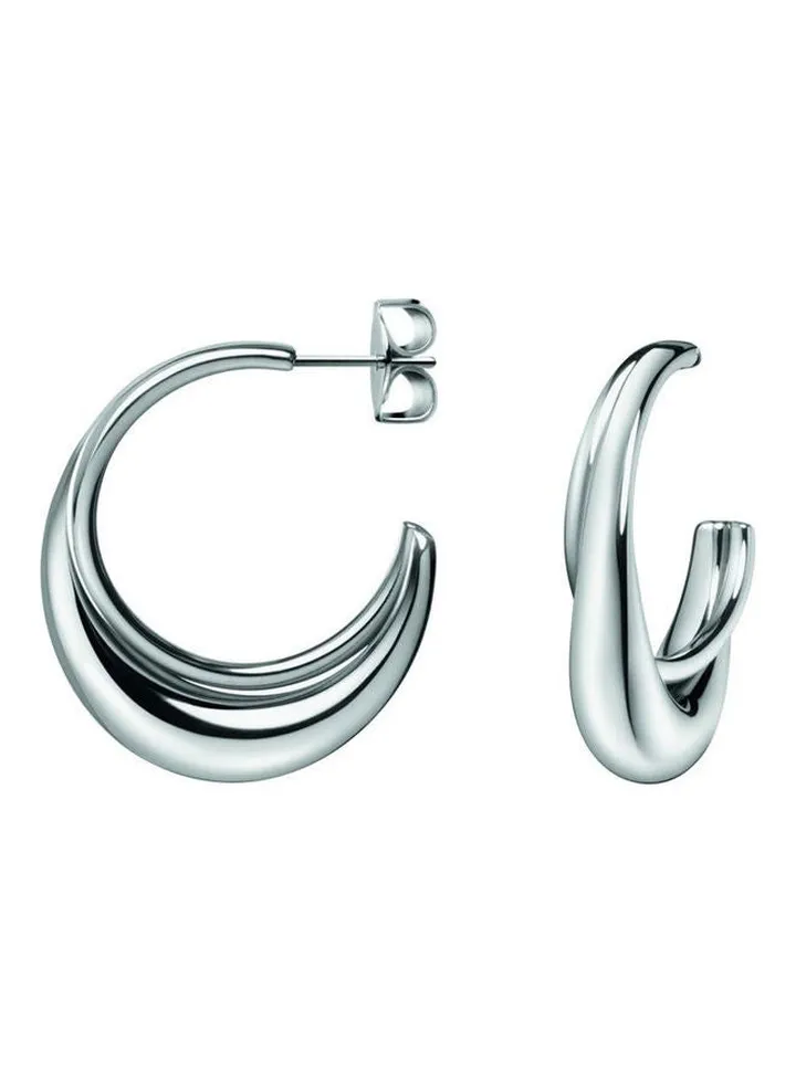 One Size Stainless Steel Hoop Earrings
