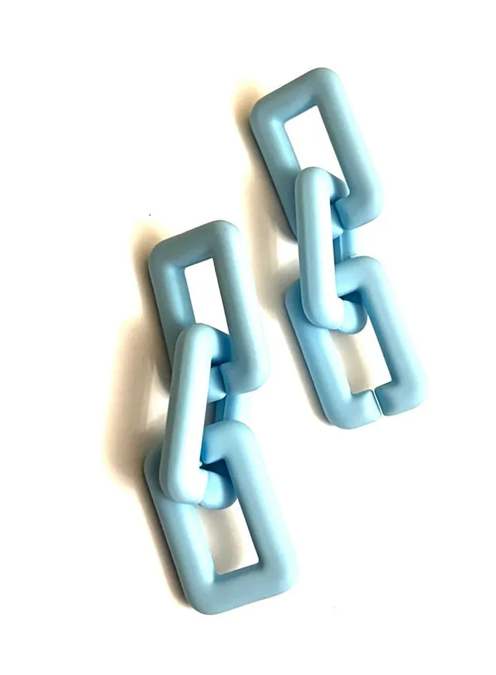 Dangle Baby blue Earrings