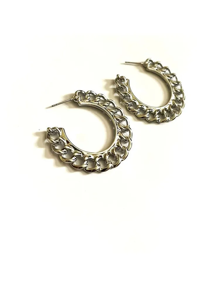 Silver Chain Earrings