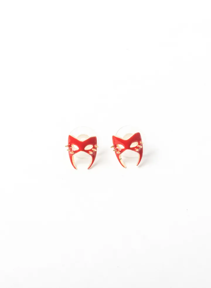 Red Mask Earring